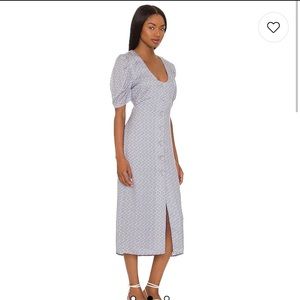 Anna Nata puff sleeve NWT midi dress